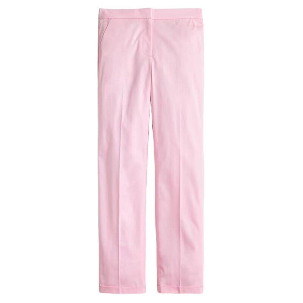 J. Crew Straight Leg Pants in Light Pink